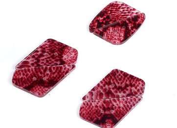 4.7cm Red Marble Acetate Coat Button
