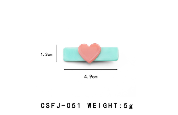 4.9cm Heart Shape Hair Clip