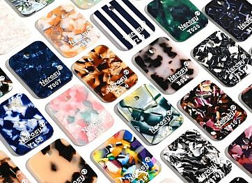 Acetate board color and pattern samples