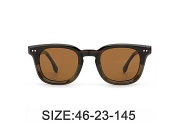 Black square acetate sunglasses