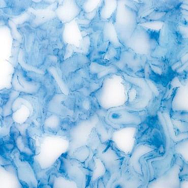 Blue marble-patterned acetate panels