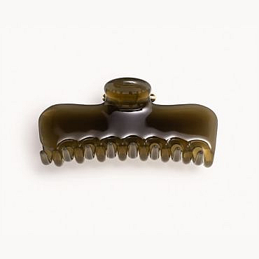 Brown jelly-colored acetate claw clip