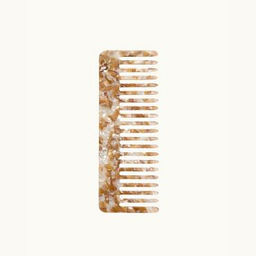 Marble-patterned acetate comb