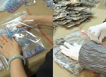 Packaging and quality inspection of acetate combs