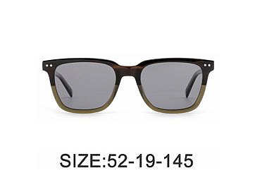 Wood grain rectangular acetate sunglasses