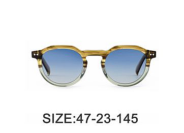 Yellow transparent cat-eye acetate sunglasses