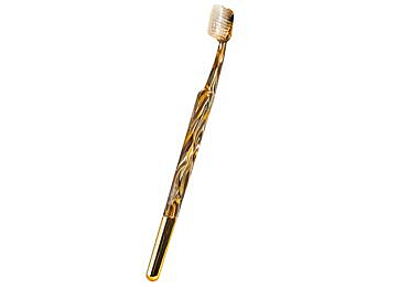 14cm Luxury Gold Acetate Toothbrush