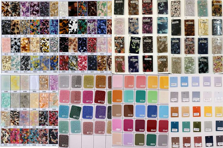 Extensive Acetate Color Card Collection