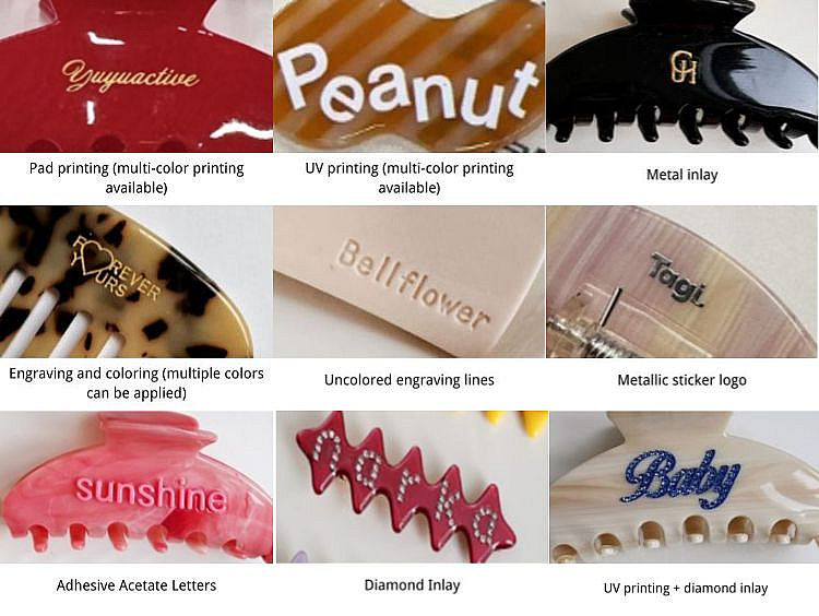 Methods for Customizing Logos on Acetate Products
